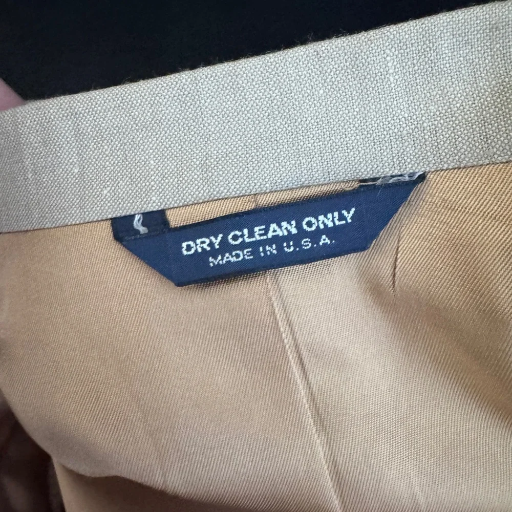 Kuppenheimer Suit Mens 40R 35x27 Tan Solid Vintage 2 Button Wool‎ Blend USA
